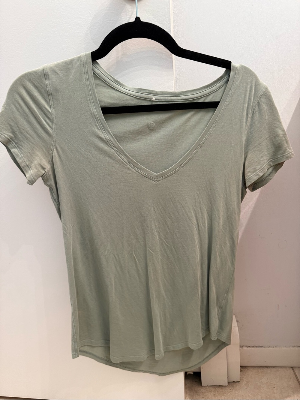 Lululemon Love Tee V Pale Sage Green